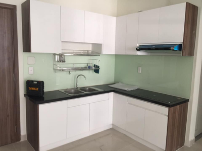 phòng bếp căn hộ Topaz Elite  Căn hộ Topaz Elite view thoáng mát, không có nội thất.