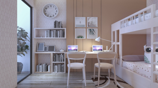  Căn hộ Mizuki Park hướng ban công tây nam nội thất cơ bản diện tích 80m²