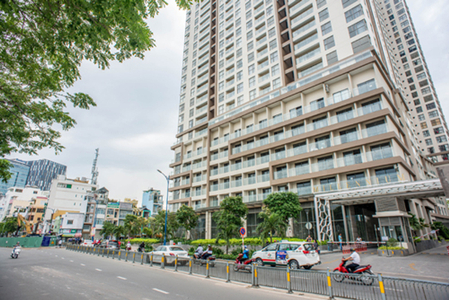 Officetel Masteri Millennium, Quận 4 Officetel Masteri Millennium tầng thấp, diện tích 32m2 vuông đẹp.