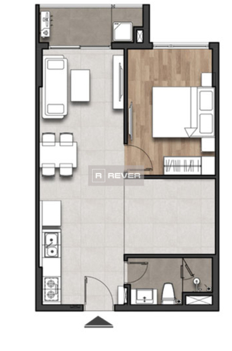  Căn hộ Moonlight Centre Point diện tích 53m2 rộng thoáng.