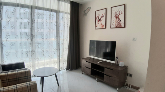 Studio Vinhomes Central Park, Quận Bình Thạnh Studio Vinhomes Grand Park tầng 30, bàn giao đầy đủ nội thất.