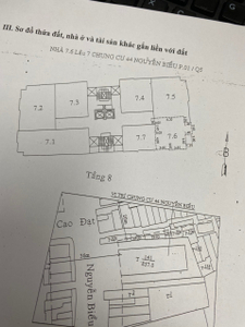 Căn hộ Chung cư 44 Nguyễn Biểu, Quận 5 Căn hộ 44 Nguyễn Biểu tầng 7 đầy đủ nội thất, tiện ích đa dạng.