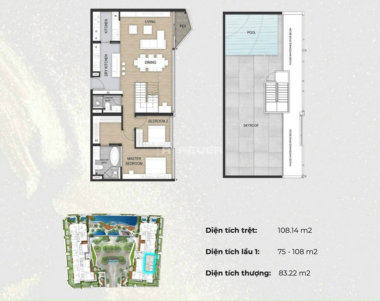 Penthouse Opera The Metropole Thủ Thiêm 266.36m²