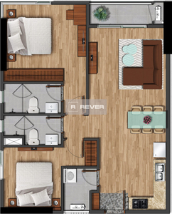  Căn hộ Akari City nội thất cơ bản diện tích 78m²