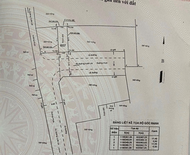 Đất nền Quận 12 Đất nền diện tích 51.5m2 rộng thoáng, mặt tiền đường rộng 8m có vỉa hè.