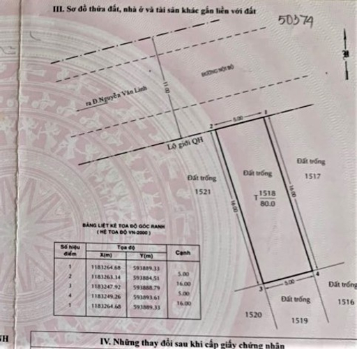 Đất nền Quận 8 Đất nền diện tích 5m x 16m vuông vắn, có sổ hồng riêng bàn giao ngay.