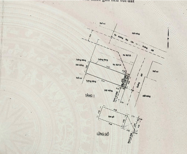 Nhà phố Quận Bình Tân Nhà thiết kế 1 trệt, 1 lửng diện tích 49.6m2, cửa hướng Đông Nam mát mẻ.