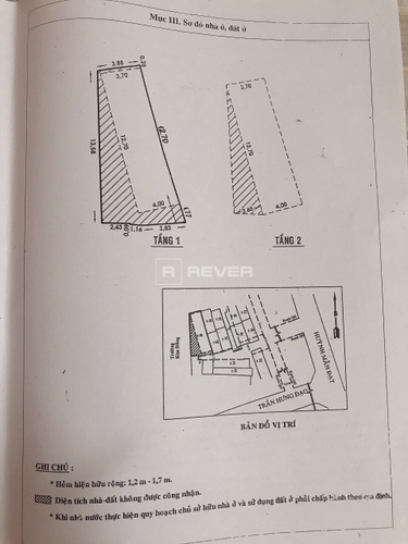  Nhà phố Đường Trần Hưng Đạo 2 tầng diện tích 48.9m² pháp lý sổ hồng.