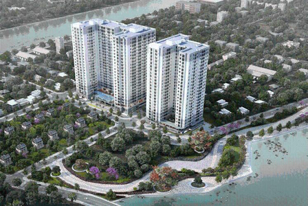 Căn hộ M-One Nam Sài Gòn, Quận 7 Căn hộ M-One Nam Sài Gòn tầng 13 có 2 phòng ngủ, đầy đủ nội thất.