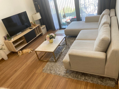 phòng khách  căn hộ Eco Green Quận 7 Căn hộ Eco Green Saigon tầng 14 đầy đủ nội thất, tiện ích đa dạng.