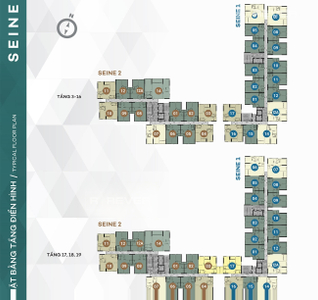  Căn hộ Westgate hướng ban công đông bắc nội thất cơ bản diện tích 59m².
