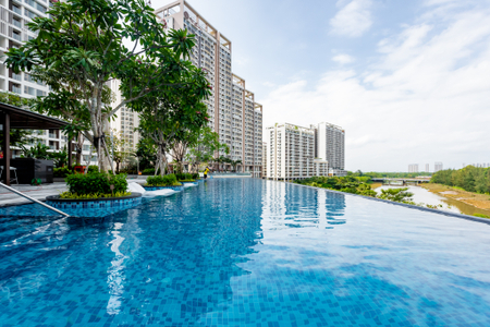  Căn hộ Phú Mỹ Hưng Midtown tầng 21 view tuyệt đẹp, cửa hướng Tây Bắc.