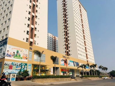 building căn hộ Topaz City Căn hộ Topaz City hướng ban công tây bắc không có nội thất diện tích 70m²
