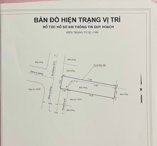 Đất nền Quận Bình Tân Đất nền hướng Tây Bắc, diện tích 71.6m2 có sổ hồng riêng.