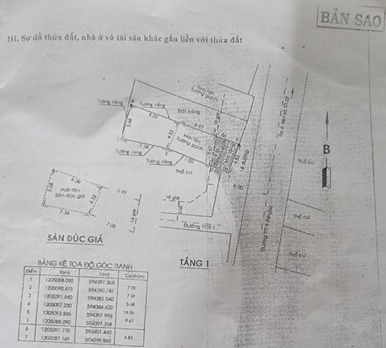 Nhà phố Huyện Hóc Môn Nhà mặt tiền đường Thới Tam Thôn 9, khu vực dân cư sầm uất.