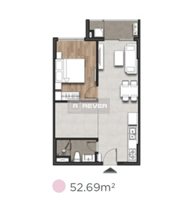 Căn hộ Moonlight Centre Point có 2 phòng ngủ, có nội thất cơ bản.