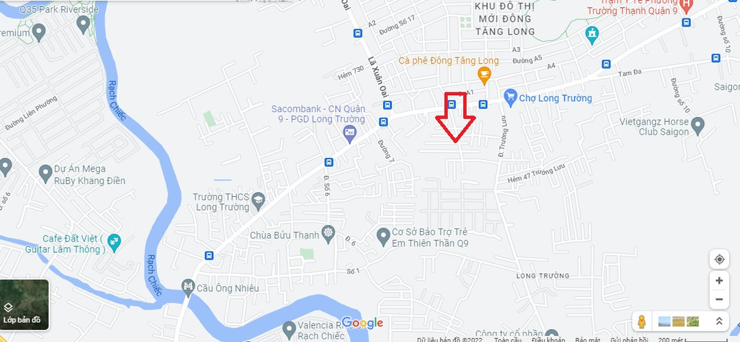  Đất nền Đường Nguyễn Duy Trinh diện tích 104.6m² hướng bắc pháp lý sổ hồng