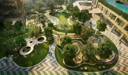 Căn hộ Urban Green hướng ban công đông bắc không có nội thất diện tích 101.9m²