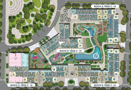  Căn hộ Westgate không có nội thất diện tích 59m².