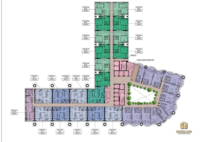  Căn hộ Terra Rosa có 2 phòng ngủ, nội thất cơ bản.