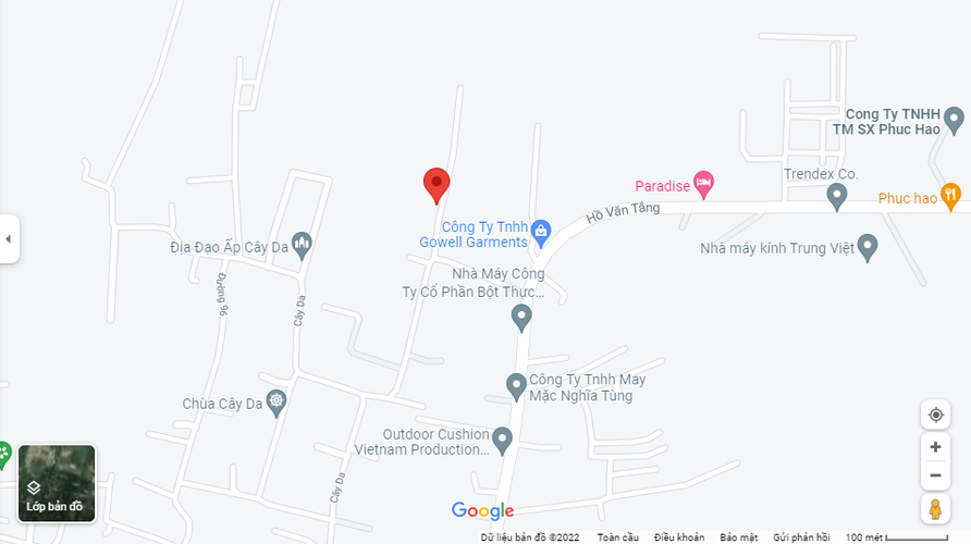  Đất nền hướng Đông Nam, diện tích 1330m2 có sổ hồng riêng.