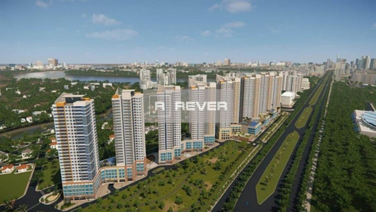  Office-tel The Sun Avenue không có nội thất diện tích 48m².