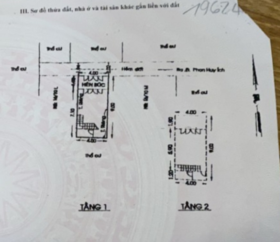 Nhà phố Quận Gò Vấp Nhà phố thiết kế 1 trệt, 1 lầu diện tích 36m2, cửa hướng Bắc mát mẻ.