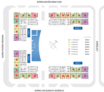 Căn hộ Victoria Village, Quận 2 Căn hộ Victoria Village không có nội thất diện tích 62.3m²