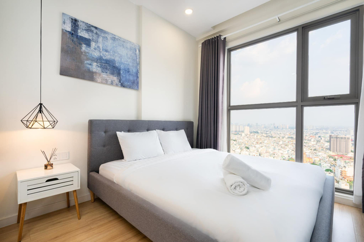  Căn hộ Masteri Millennium hướng ban công đông nam đầy đủ nội thất diện tích 74.11m²