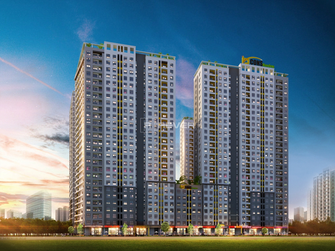  Căn hộ Bcons Garden hướng ban công bắc nội thất cơ bản diện tích 56.45m².