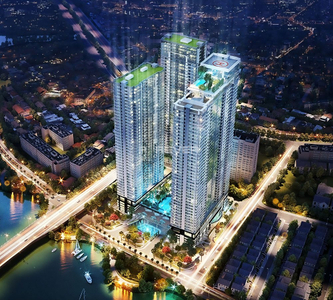  Căn hộ Sunwah Pearl hướng Tây Nam, diện tích 97.18m²