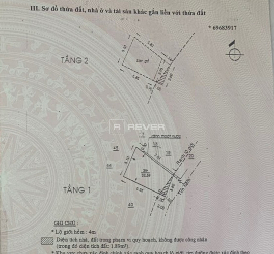  Nhà phố Đường Lê Bình 2 tầng diện tích 61.4m² pháp lý sổ hồng.