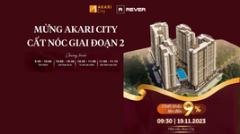 Sự kiện Akari City cất nóc giai đoạn 2, thi công đúng tiến độ và đảm bảo chất lượng