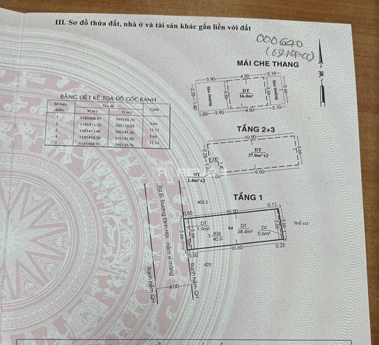  Nhà phố Đường Trương Đình Hội 3 tầng diện tích 40.9m² hướng tây pháp lý sổ hồng.