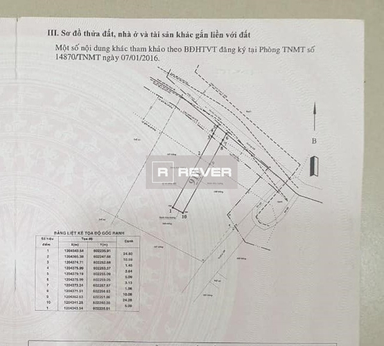  Đất nền diện tích 199.8m2 rộng thoáng, khu dân cư hiện hữu.