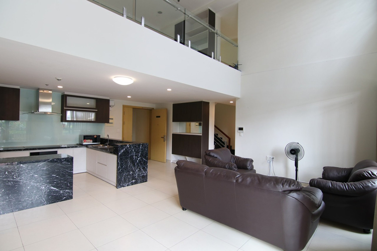 Duplex Masteri Thảo Điền, Quận 2 Duplex Masteri Thảo Điền có 3 phòng ngủ, nội thất cơ bản.