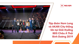 Tập đoàn Nam Long và AKARI City thắng lớn tại Giải thưởng BĐS Châu Á Thái Bình Dương 2019