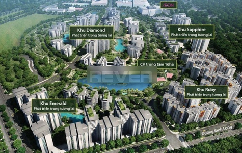 Căn hộ Celadon City, Quận Tân Phú Căn hộ Celadon City diện tích 71m2, nội thất cơ bản.