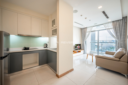  Căn hộ Vinhomes Central Park hướng ban công tây nam đầy đủ nội thất diện tích 52.7m².