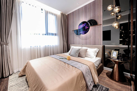  Căn hộ Opal Skyline hướng ban công nam nội thất cơ bản diện tích 60.64m².