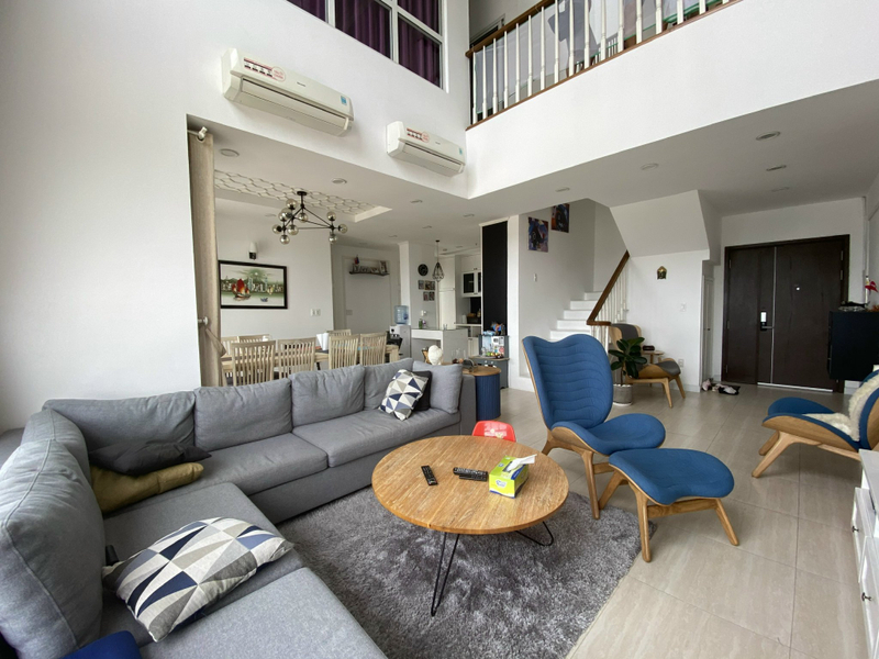 Penthouse Tropic Garden tầng cao view Landmark 81 và thành phố.