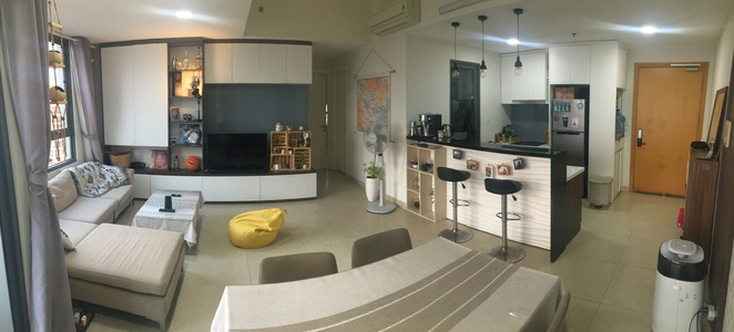 Căn hộ Masteri Thảo Điền, Quận 2 Căn hộ Masteri Thảo Điền tầng 40 ban công rộng đón gió mát mẻ.