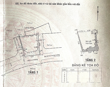  Nhà phố Đường Nơ Trang Long 2 tầng diện tích 39.3m² pháp lý sổ hồng