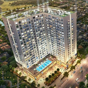 toà nhà căn hộ Goldora Plaza Căn hộ Goldora Plaza tầng 8 đầy đủ nội thất, tiện ích đa dạng.