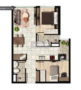 Căn hộ WestGate, Huyện Bình Chánh Căn hộ Westgate không có nội thất diện tích 59m²