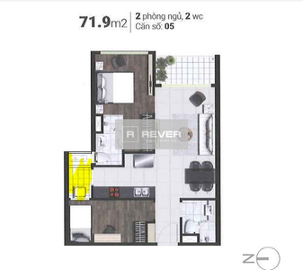 Mặt bằng căn hộ  Sky 89  Căn hộ Sky 89 nội thất cơ bản, ban công mát mẻ