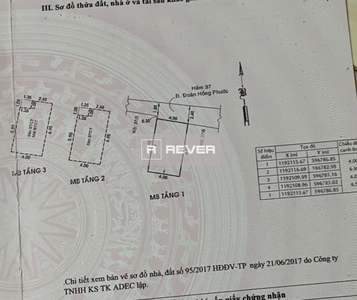  Nhà phố Đường Đoàn Hồng Phước 3 tầng diện tích 27.8m² hướng đông pháp lý sổ hồng