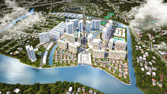  Căn hộ Mizuki Park hướng ban công tây nam nội thất cơ bản diện tích 80m²