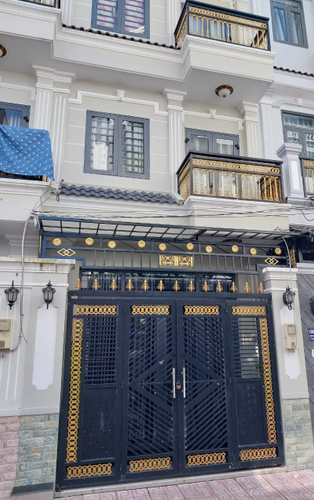 Nhà phố Huyện Nhà Bè Nhà phố thiết kế 1 trệt, 2 lầu và sân thượng, diện tích 55m2 rộng thoáng.