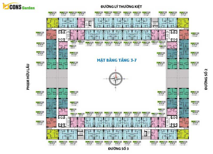  Căn hộ Bcons Garden có 2 phòng ngủ, đầy đủ nội thất.